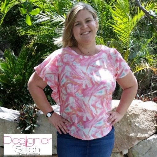 Bridget Short Sleeve Top Sewing Pattern (PDF) - Designer Stitch