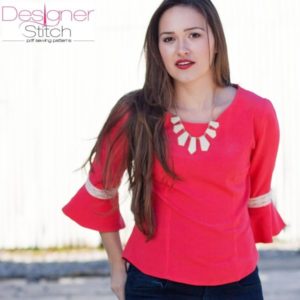 Bridget Short Sleeve Top Sewing Pattern (PDF) - Designer Stitch