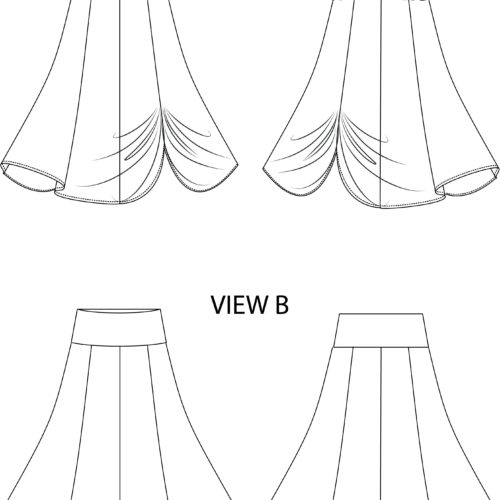 Kiera Skirt Sewing Pattern (PDF) - Designer Stitch
