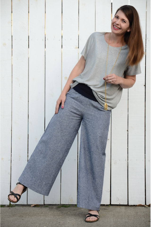 Alyse Wide Leg Pant - Designer Stitch