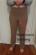 How to Shorten Your Front Rise - Designer Stitch
