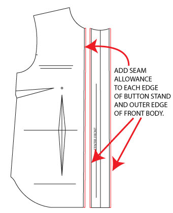 How to Create a Separate Button Stand on the Sedona Shirt Dress ...
