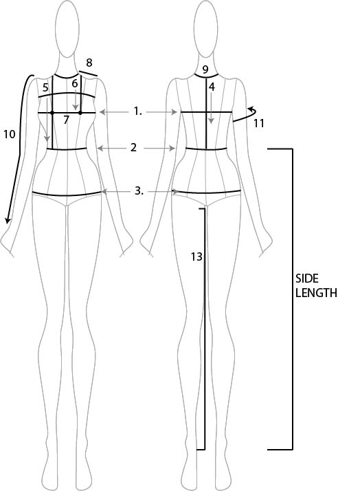 Body Measurement Chart Female