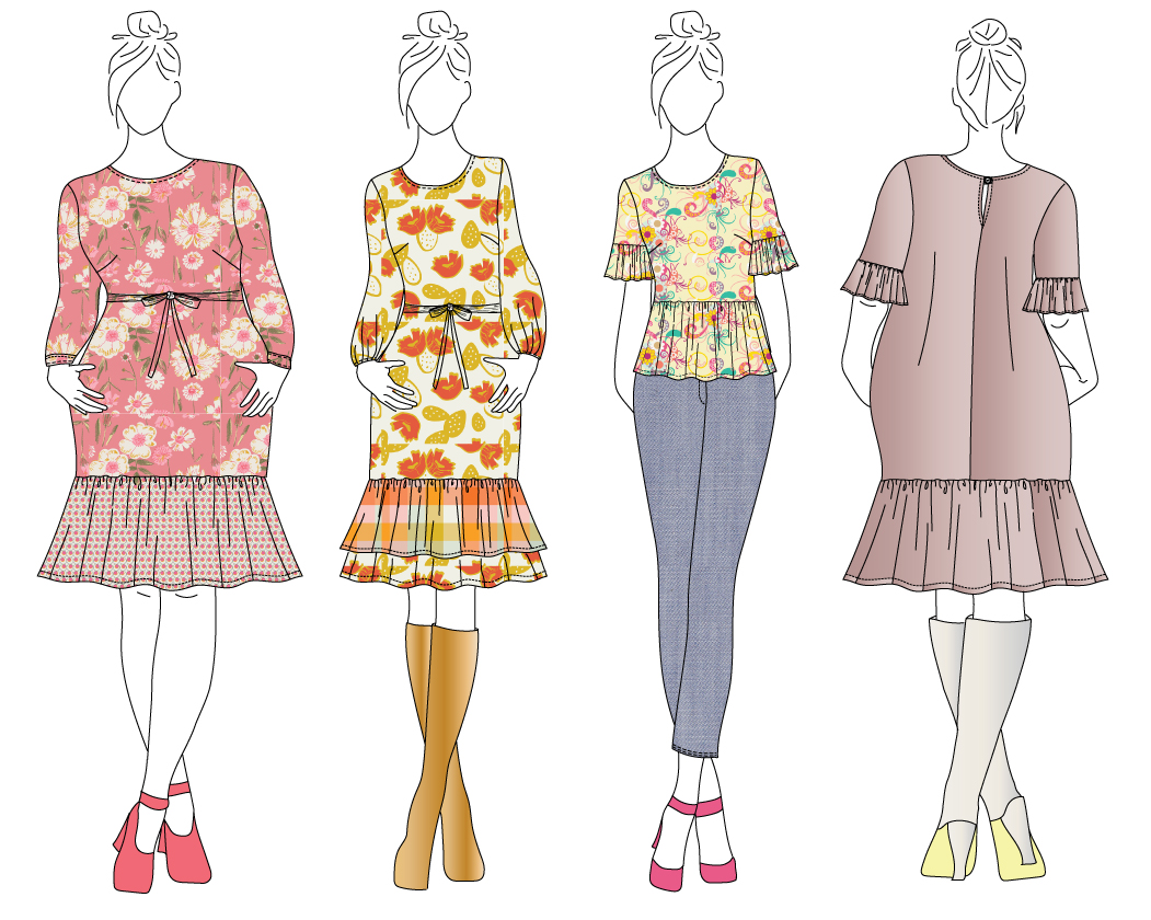 KeeLin Top Dress Sewing Pattern (PDF) - Designer Stitch