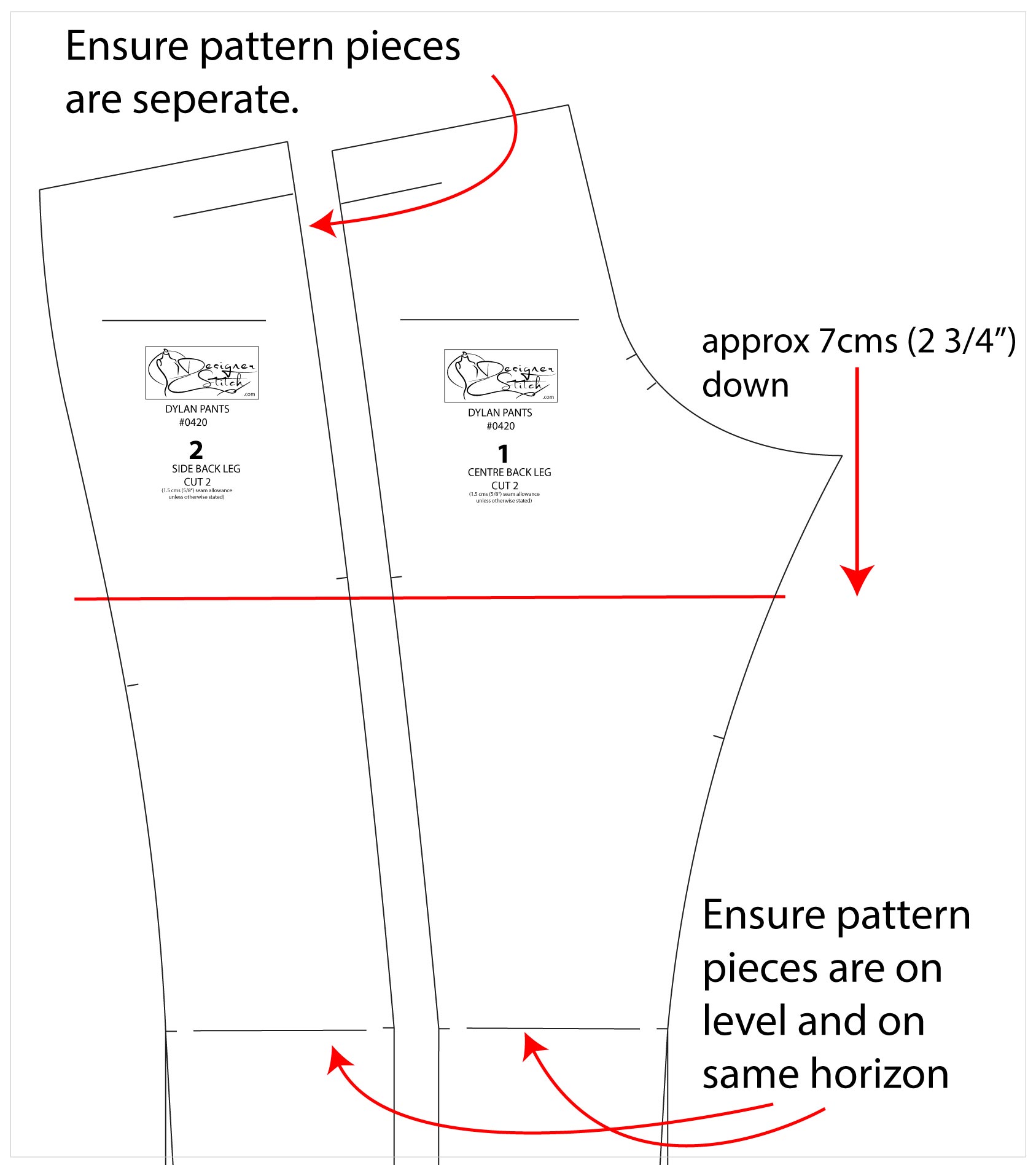 How to Eliminate High Thigh Leg Folds in Back Pant Leg - Designer Stitch