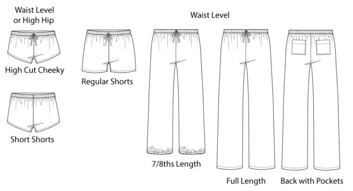 Barbara Shorts Lounge Pants Sewing Pattern (PDF) - Designer Stitch
