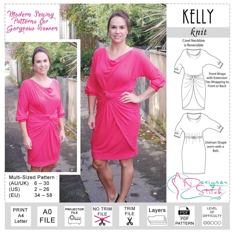 Kelly Dress Sewing Pattern (PDF) - Designer Stitch