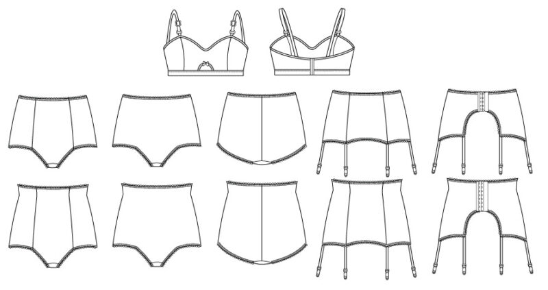 Ava Boudoir Set Sewing Pattern (PDF) - Designer Stitch