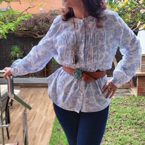 Alternative view of Rian Blouse Sewing Pattern (PDF)