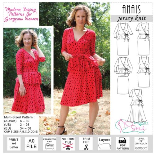 Anais Dress Sewing Pattern (PDF)